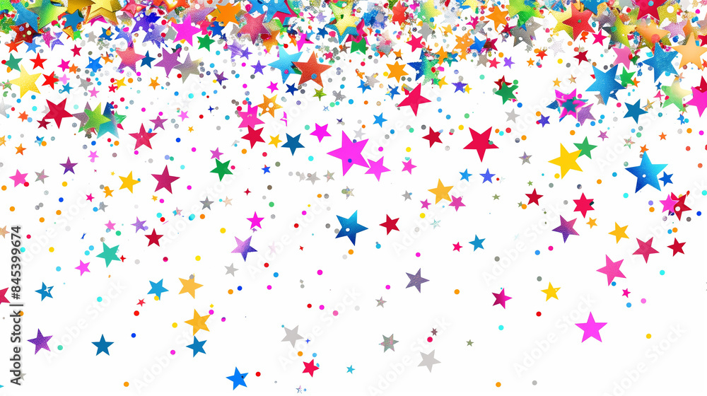 confetti on white background confetti on white background