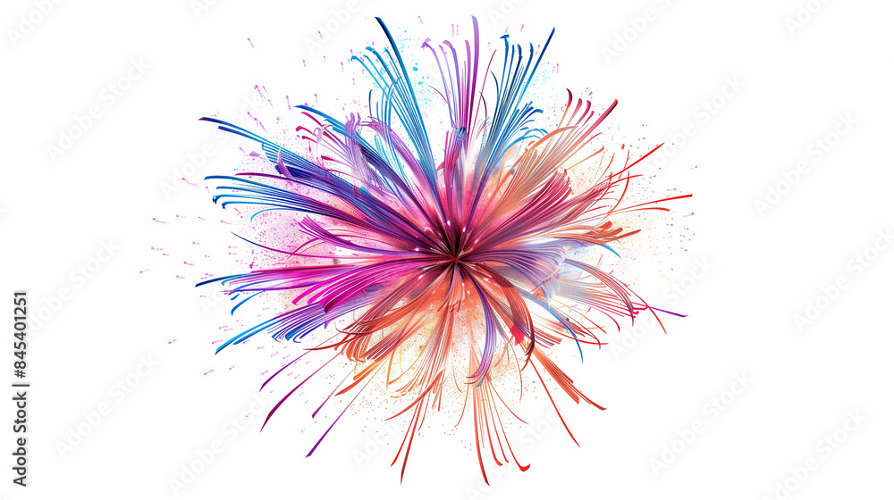 fireworks on white fireworks on white