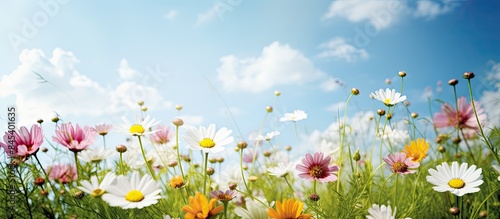 Summer floral natural landscape beauty plants. Creative banner. Copyspace image © HN Works