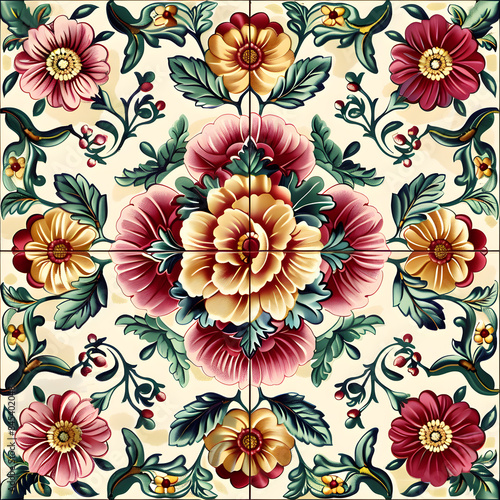 wallpaper  tiles or carpet in a seamless pattern.