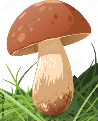 Boletus edulis isolated on white background.-