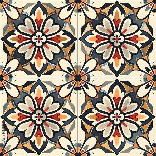 wallpaper, tiles or carpet in a seamless pattern.