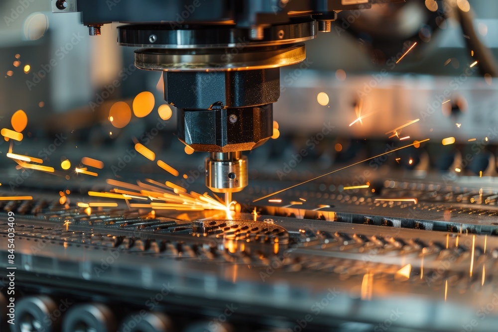 CNC Laser cutting of metal, modern industrial technology CNC Laser cutting of metal, modern industrial technology