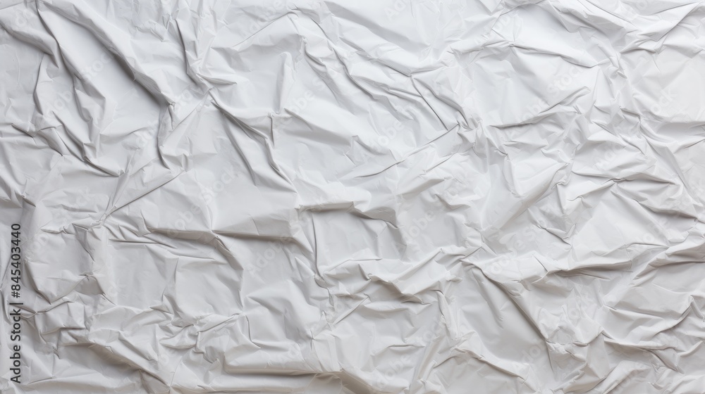 Obraz premium Crumpled white paper texture background