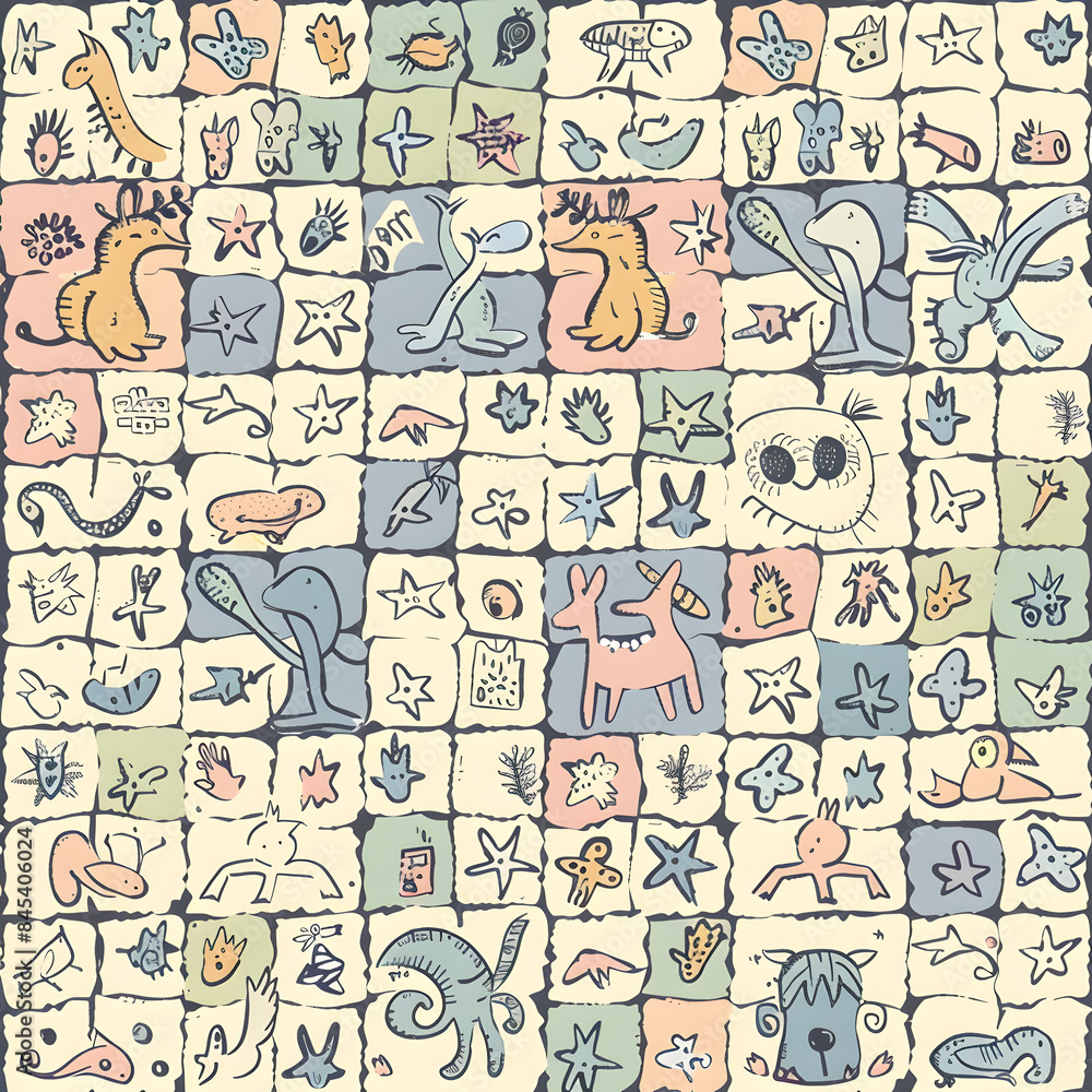 Obraz premium wallpaper, tiles or carpet in a seamless pattern.
