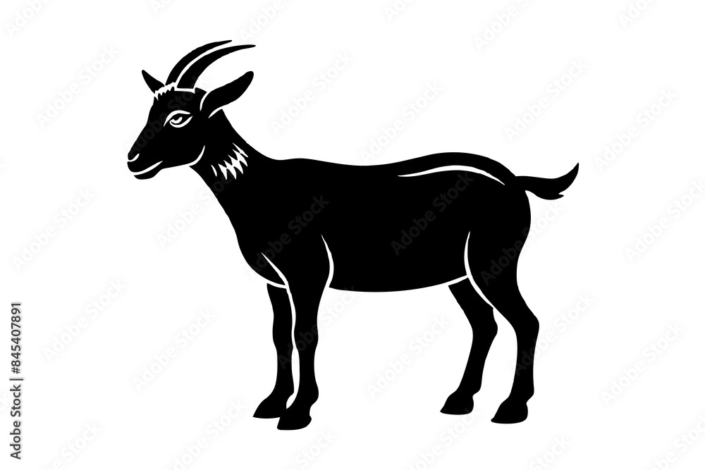 goat Silhouette vector illustration goat Silhouette vector illustration