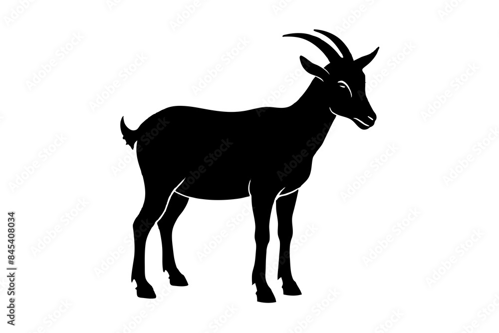 goat Silhouette vector illustration goat Silhouette vector illustration