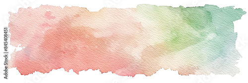 Pastel Watercolor Texture Background with Soft Pink, Peach, and Green Hues