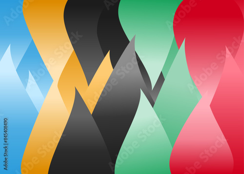 Abstract Olympic border background, fire torch concept for Olympic and sports games