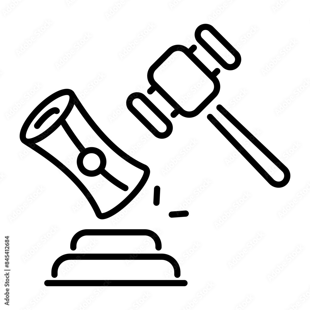Check this line icon of legal registration Check this line icon of legal registration