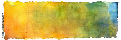 Vibrant Abstract Watercolor Gradient Background in Yellow, Orange, and Green Tones