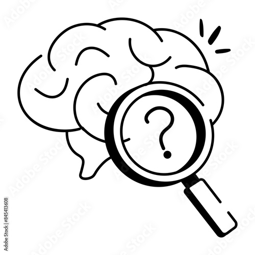 Check this doodle icon of intelligence test 