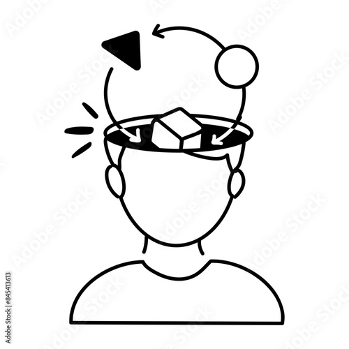 A customizable doodle icon of adaptability 