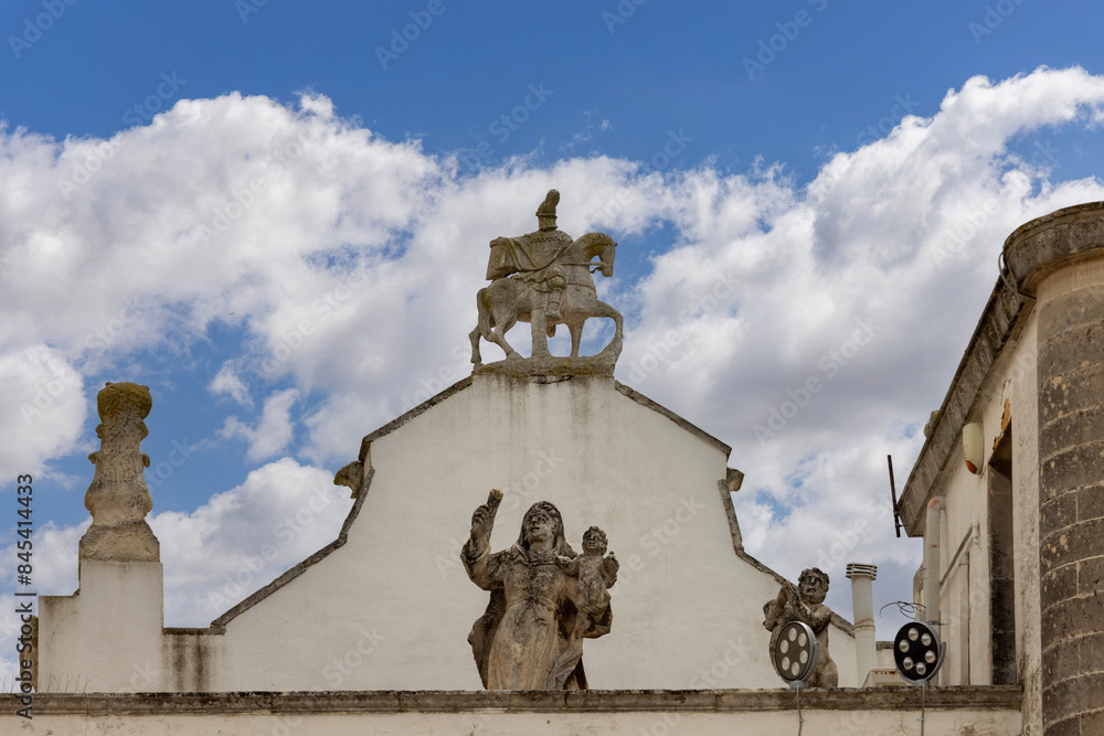 Medieval St. Stephen's Gate (Porta di Santo Stefano), gate to old Town, Martina Franca, Italy, Puglia