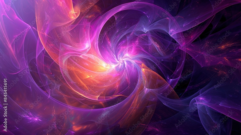 Fototapeta premium Bright purple and colorful abstract background art, in the style of colorful swirl monochrome
