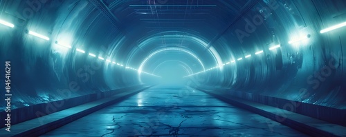 Secret Underground Facility Testing New Energy Technologies in a Futuristic Sci Fi Setting