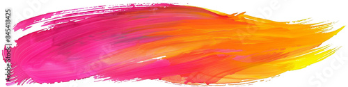 Vibrant Abstract Pink and Orange Brush Stroke in Modern Art Background photo