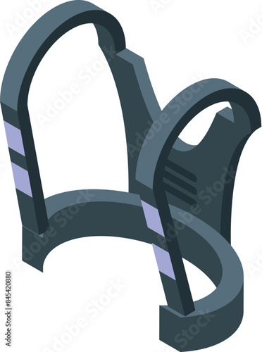 Spinal cord brace supporting injured back, providing stability and pain relief