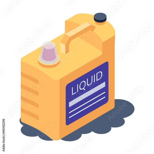 Here’s an isometric icon of motor oil 

