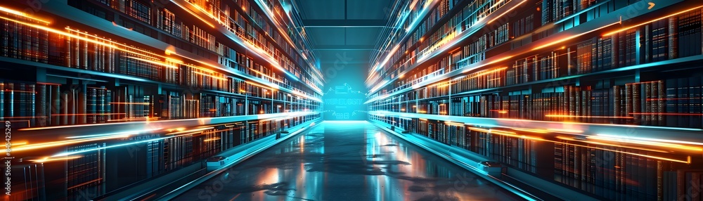 Futuristic Digital Library with Automated Download Stations for Technology and Business Networking Futuristic Digital Library with Automated Download Stations for Technology and Business Networking