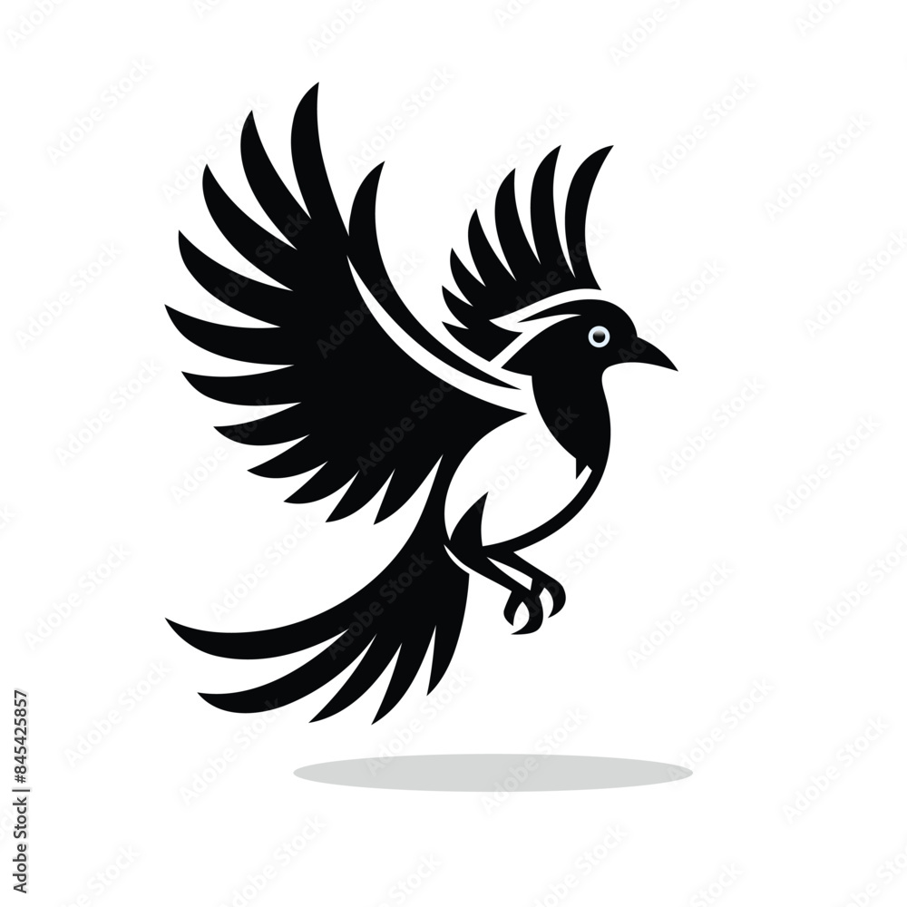 Obraz premium Bird vector icon illustration