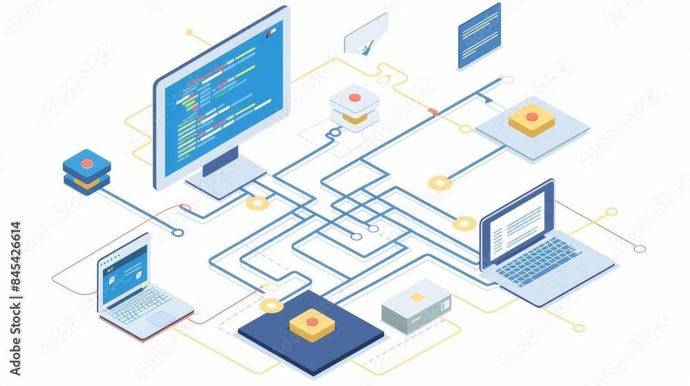 A Code Repository with Branches and Merge Requests Showcasing the technology behind version control A Code Repository with Branches and Merge Requests Showcasing the technology behind version control