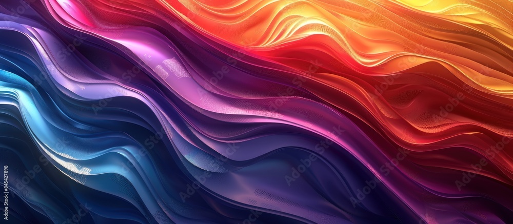 A stunning 3D render of an abstract multicolor spectrum. A stunning 3D render of an abstract multicolor spectrum.