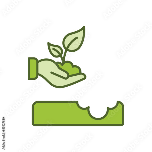 Replant vector icon