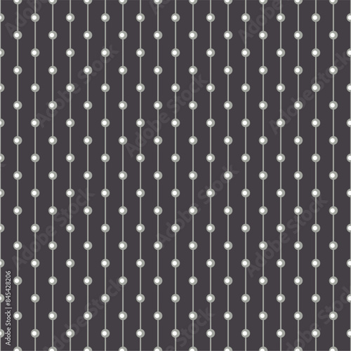 Seamless glamour print pattern with beads jewelry art decor wallpaper for textile, package, paper	