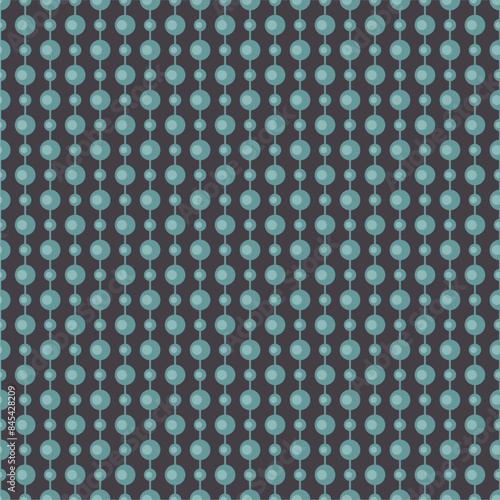 Seamless glamour print pattern with beads jewelry art decor wallpaper for textile, package, paper	