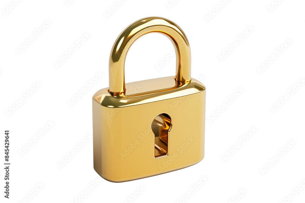 Shiny golden padlock isolated on transparent background. Symbol of security, privacy, and protection. Ideal for safety concepts and secure access visuals. Shiny golden padlock isolated on transparent background. Symbol of security, privacy, and protection. Ideal for safety concepts and secure access visuals.