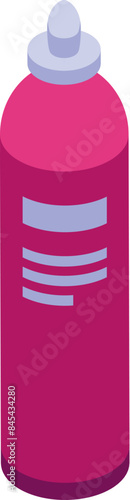 Aerosol can containing a chemical substance, potentially for industrial use, featuring a blank label for customization
