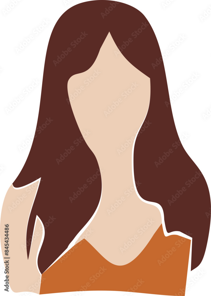 Faceless Woman Illustration Faceless Woman Illustration