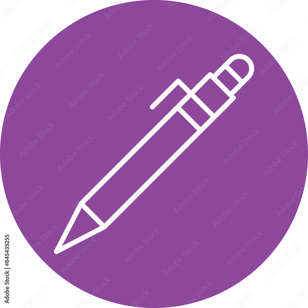 Pen line circle icon Pen line circle icon