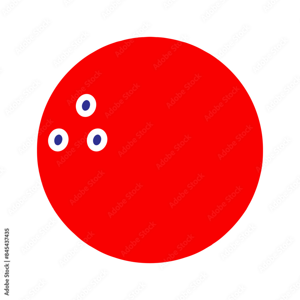 Bowling ball set icon. Red ball, three finger holes, sports equipment, game, competition, recreation, indoor activity, strike, athletic. Bowling ball set icon. Red ball, three finger holes, sports equipment, game, competition, recreation, indoor activity, strike, athletic.
