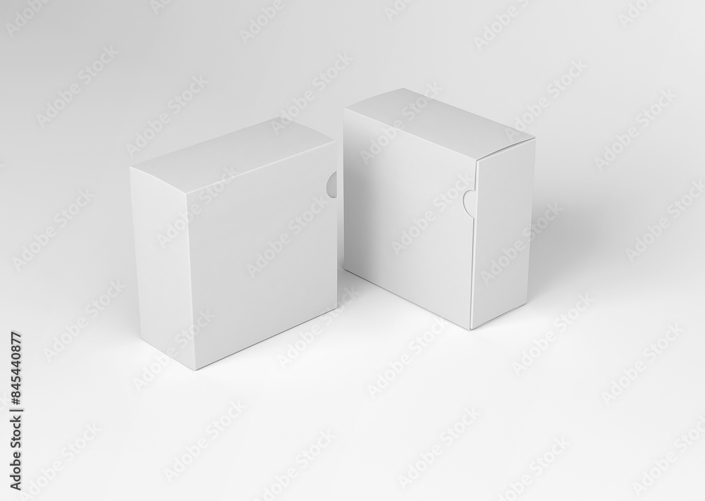 two square slide box mockup two square slide box mockup