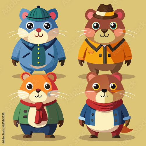 4-hamster-with-different-clothes © VarotChondra