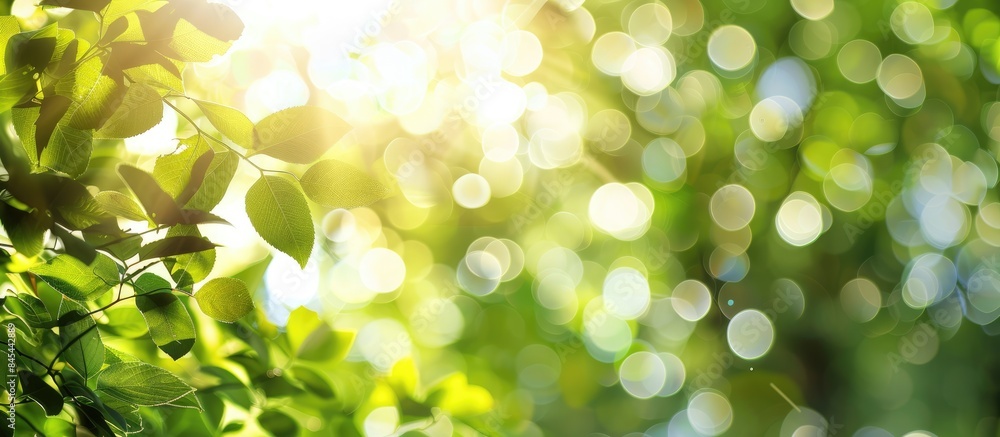 Engaging and Natural Summer Background with Blurred Foilage, Bright Bokeh, and Green Leaves Engaging and Natural Summer Background with Blurred Foilage, Bright Bokeh, and Green Leaves