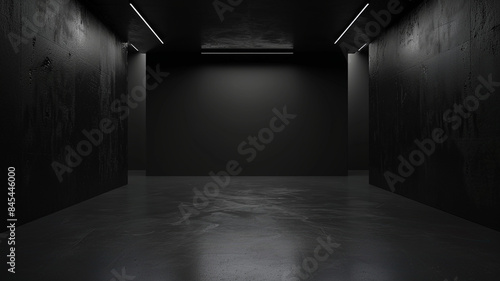 Modern Black Art Gallery Background