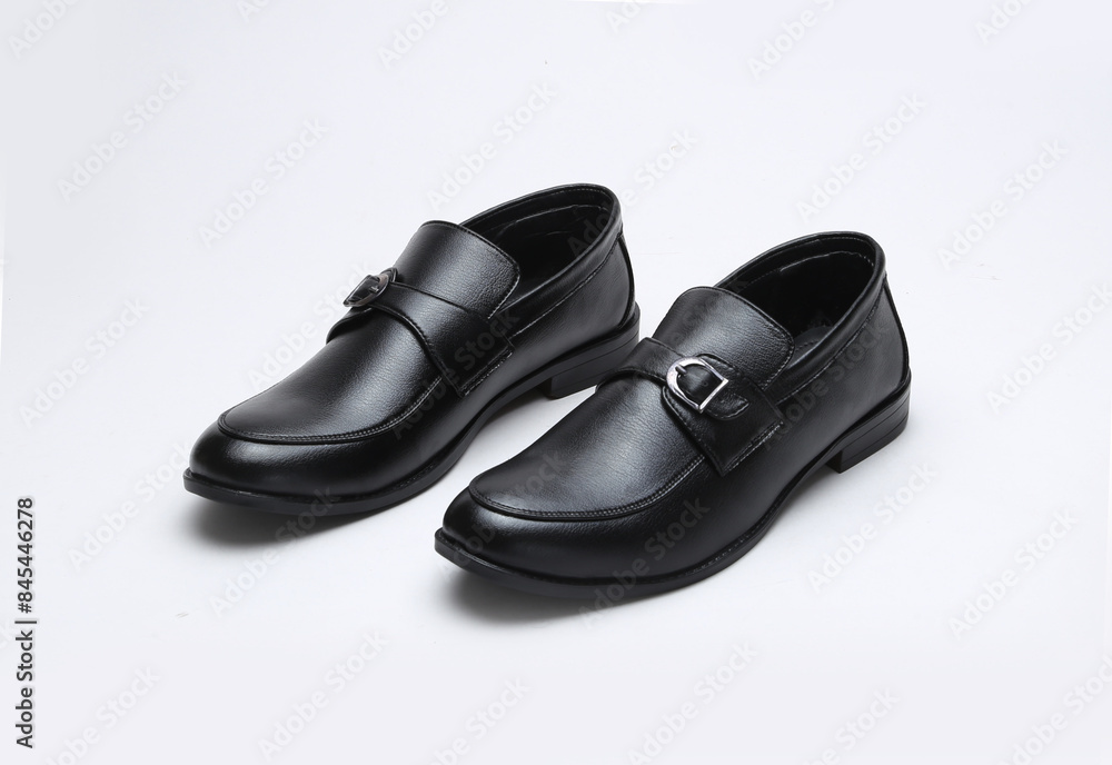 party wear black formal shoes pair isolated party wear black formal shoes pair isolated