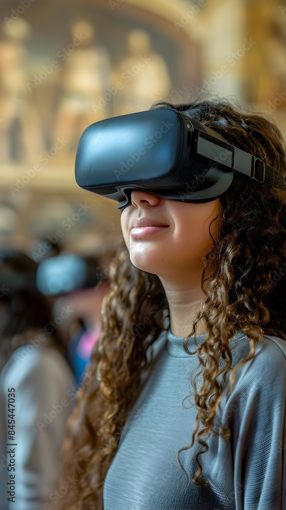 High School Students Exploring Ancient Civilizations Through Virtual Reality Learning Session High School Students Exploring Ancient Civilizations Through Virtual Reality Learning Session