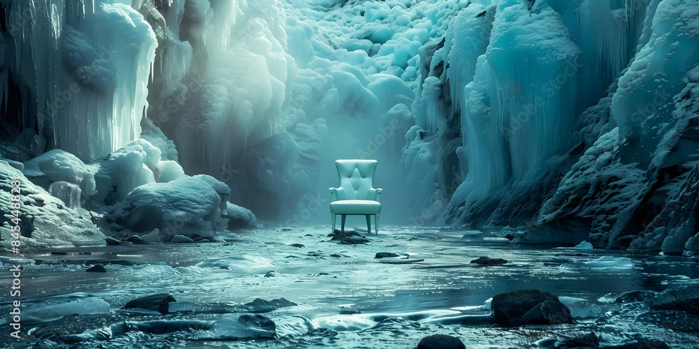 A Frozen Kingdom Awaits Its Rightful Ruler on a Proud Icy Throne. Concept Fantasy, Ice Queen, Kingdom, Throne, Winter Fashion A Frozen Kingdom Awaits Its Rightful Ruler on a Proud Icy Throne. Concept Fantasy, Ice Queen, Kingdom, Throne, Winter Fashion