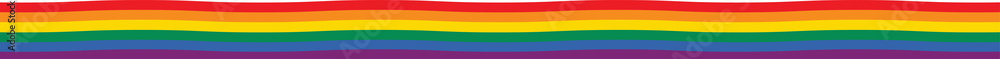 Pride month long rainbow flag line, PNG file no background Pride month long rainbow flag line, PNG file no background