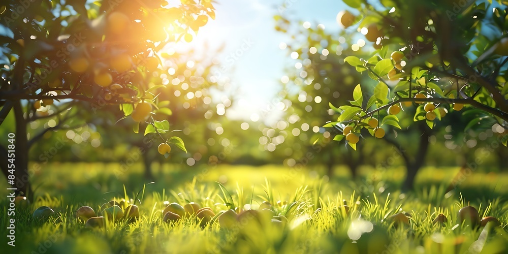 Sunny Orchard Charming blurred background image of a sun-drenched orchard with fruit trees, green grass, and a bright blue sky. Sunny Orchard Charming blurred background image of a sun-drenched orchard with fruit trees, green grass, and a bright blue sky.