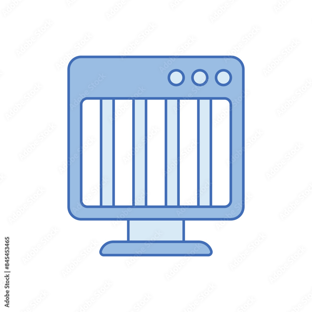 Heater vector icon Heater vector icon