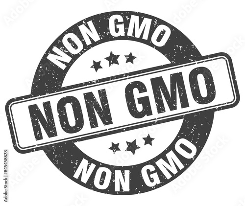 non gmo stamp. non gmo label. round grunge sign