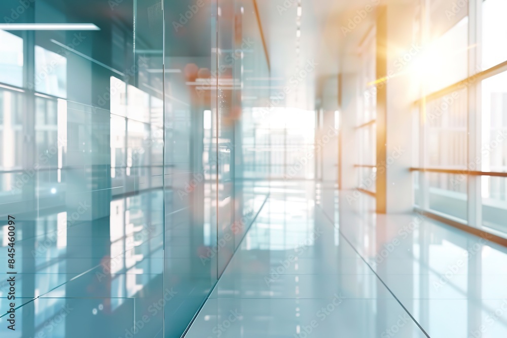 Blurred interior of a modern office Blurred interior of a modern office