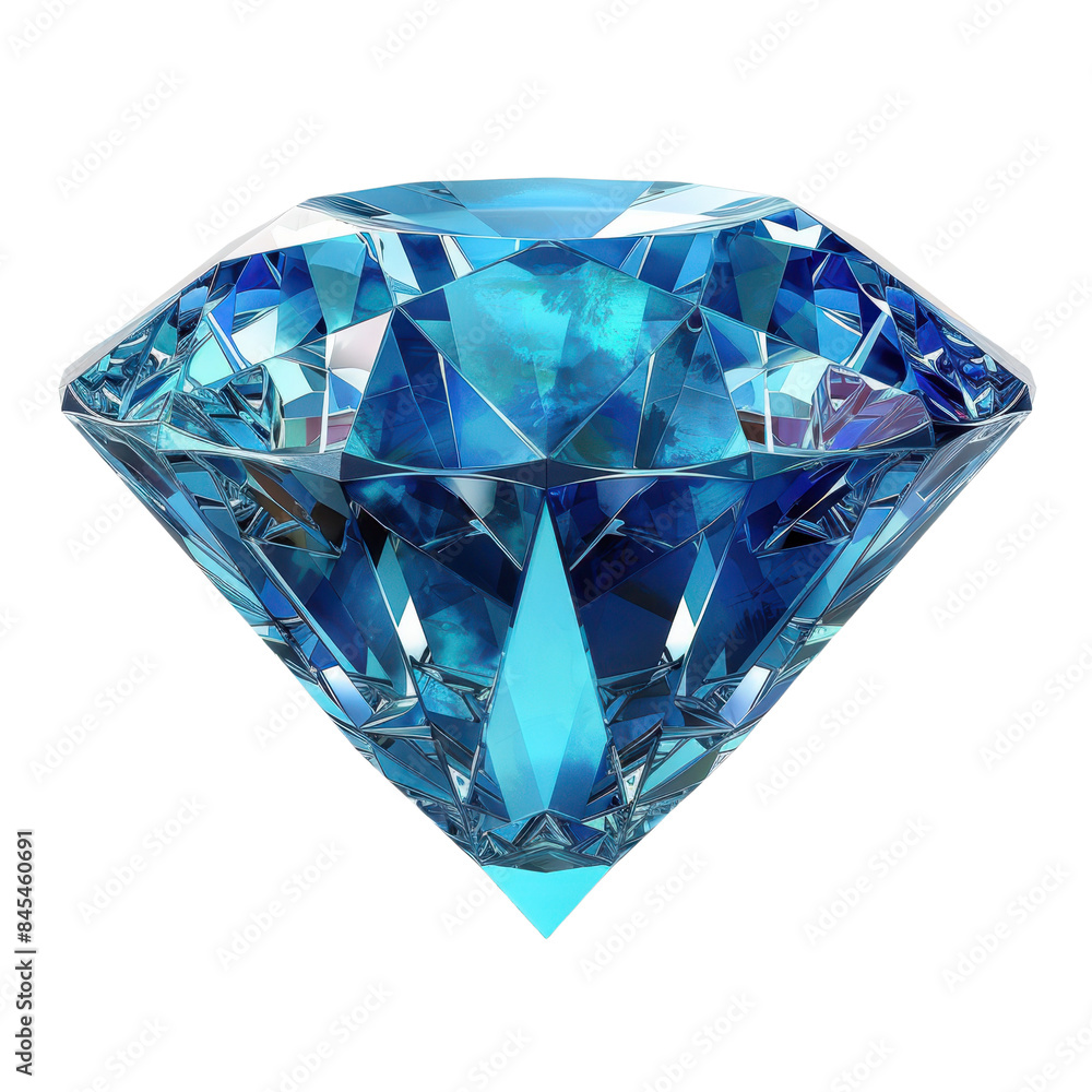 Stunning blue diamond gemstone with impeccable clarity and intricate facets, perfect for jewelry and luxury design concepts. Stunning blue diamond gemstone with impeccable clarity and intricate facets, perfect for jewelry and luxury design concepts.