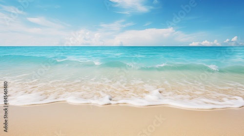 Sand and tropical sea background. Summer vacation concept. © Kassandra