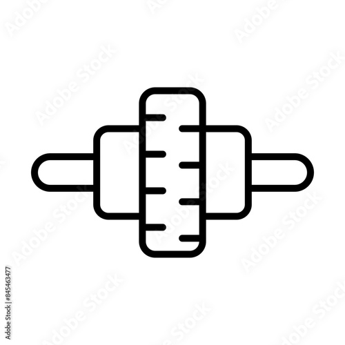 Differential line icon